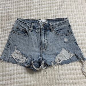 Daze from Pacsun Denim Shorts - Light Blue